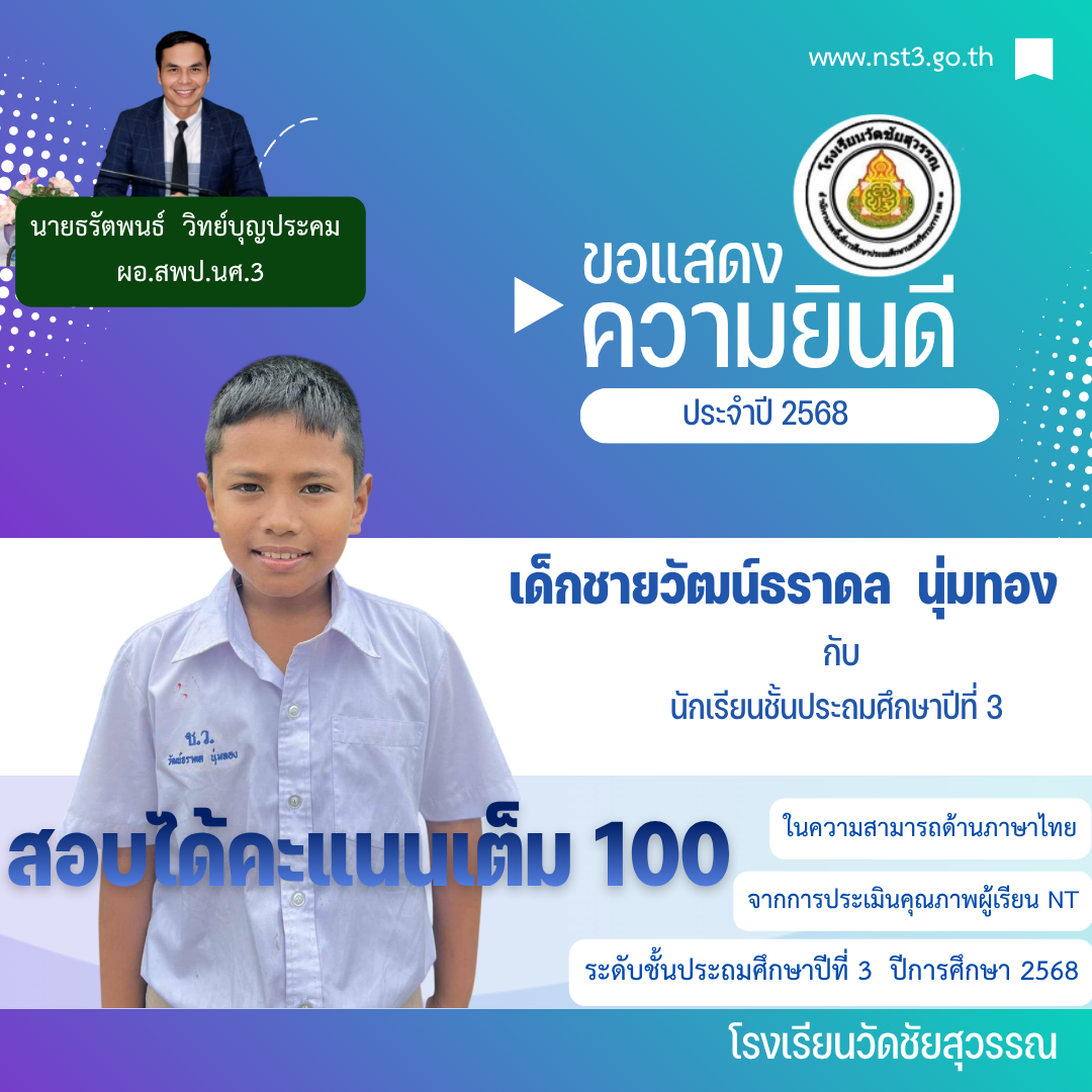 ขอแสดงความยินดี